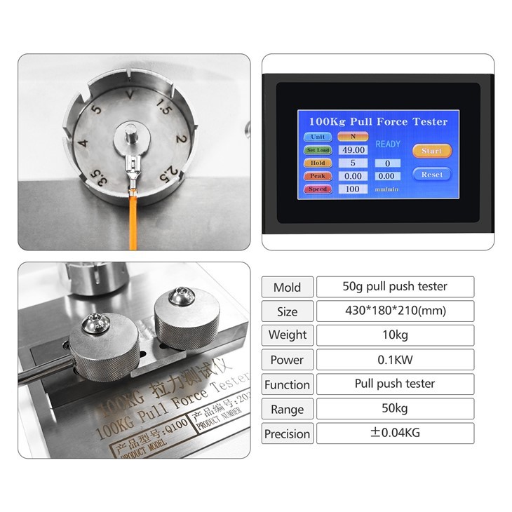 Wire Cable Harness Terminal Pull Out Tension Tester Terminal Pull Force Tester